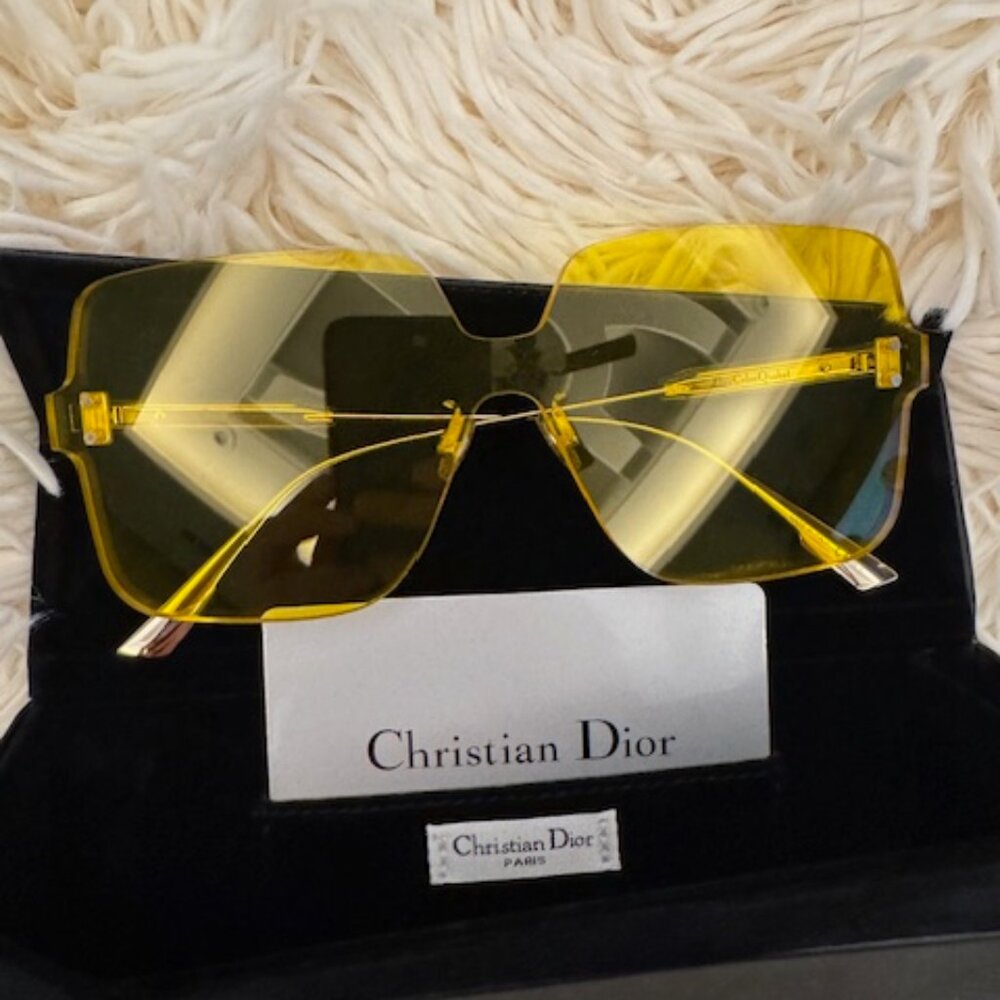 Dior Yellow sunglasses